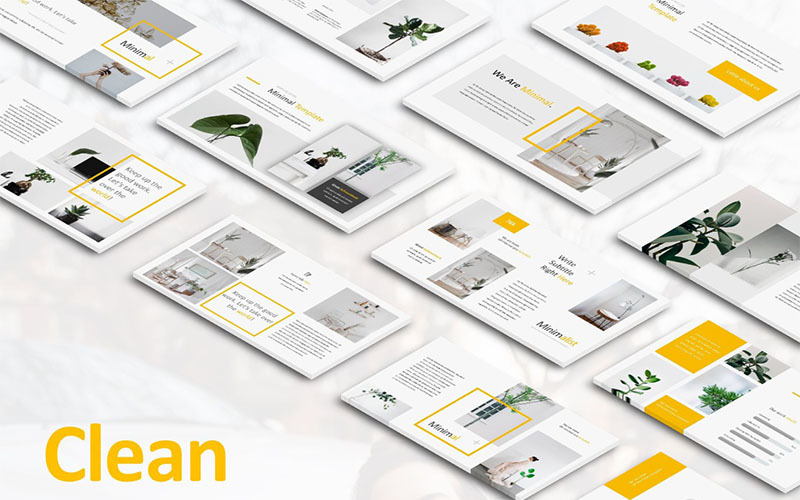 Clean Minimal PowerPoint template PowerPoint Template