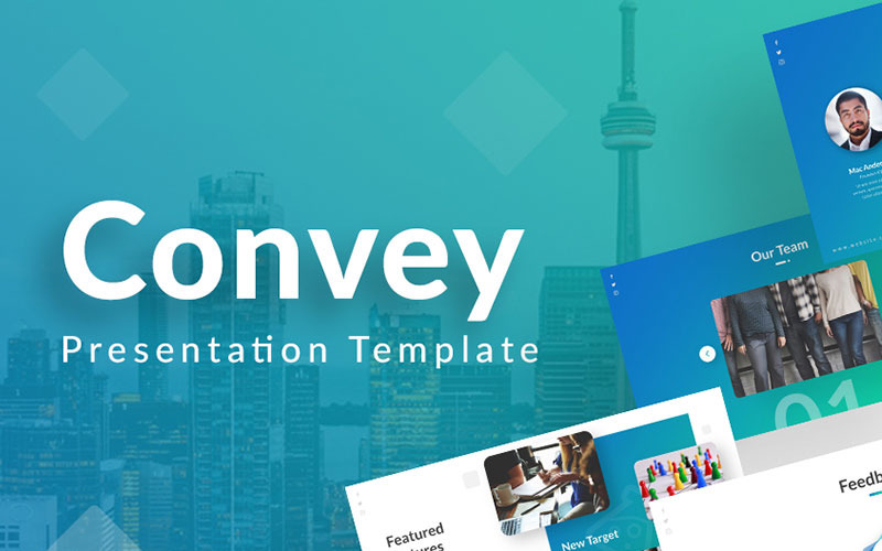 Convey - Business PowerPoint template PowerPoint Template