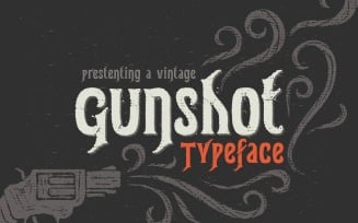 Gunshot Typeface Font