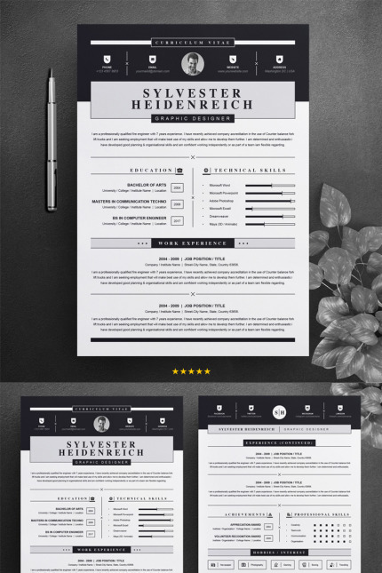 Template #75222 Template Cv Webdesign Template - Logo template Preview