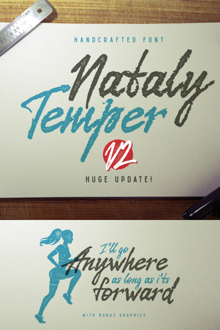 Template #75280 Textured Script Webdesign Template - Logo template Preview