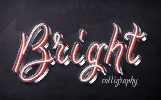 Bright Calligraphy PSD Font
