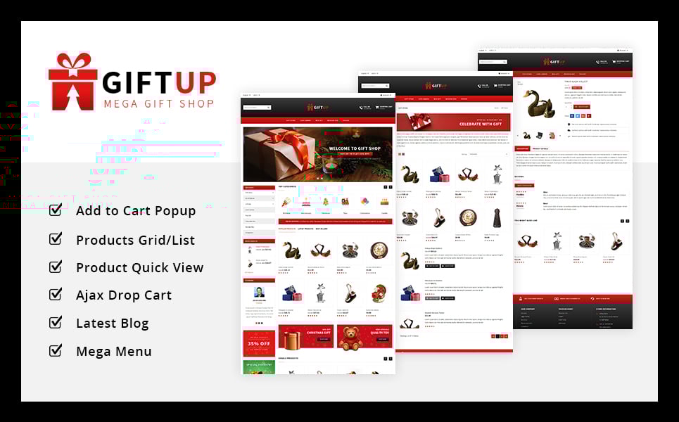 GiftUp -Gift shop PrestaShop Theme - screenshot