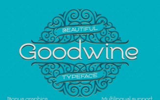 Goodwine , Label, Mockup Font
