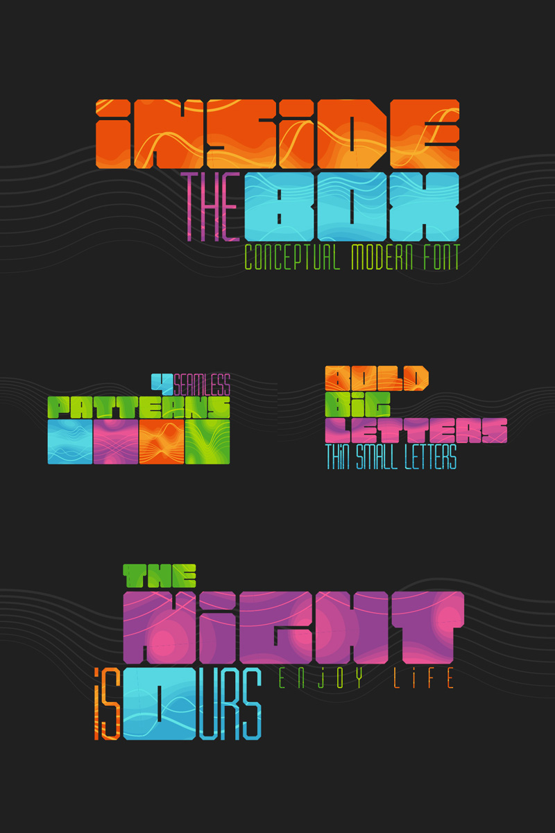 Inside the BOX Font & Patterns Font #75256