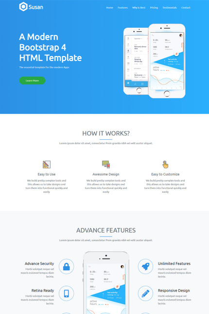 Template #75319 Landing Page Webdesign Template - Logo template Preview