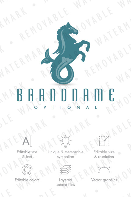 Template #75362 Water Fish Webdesign Template - Logo template Preview