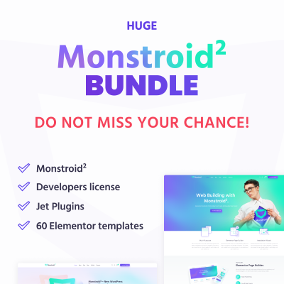 HUGE Monstroid2 Elementor Bundle #75366
