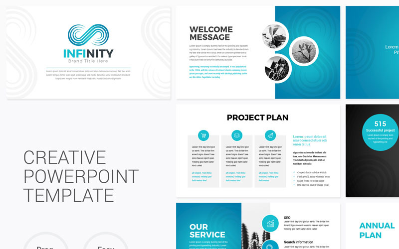 Infinity - Modern PowerPoint template PowerPoint Template