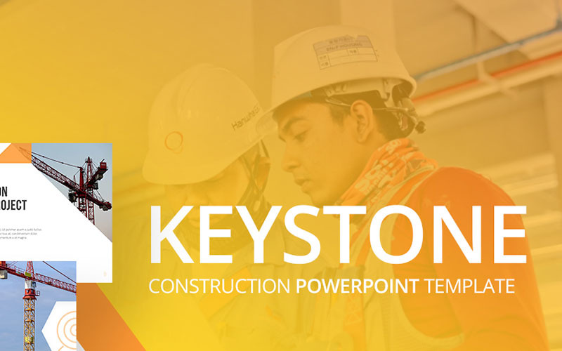Keystone - Construction PowerPoint template PowerPoint Template