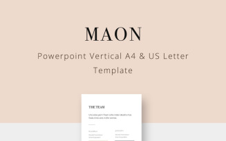 MAON - Vertical PowerPoint template