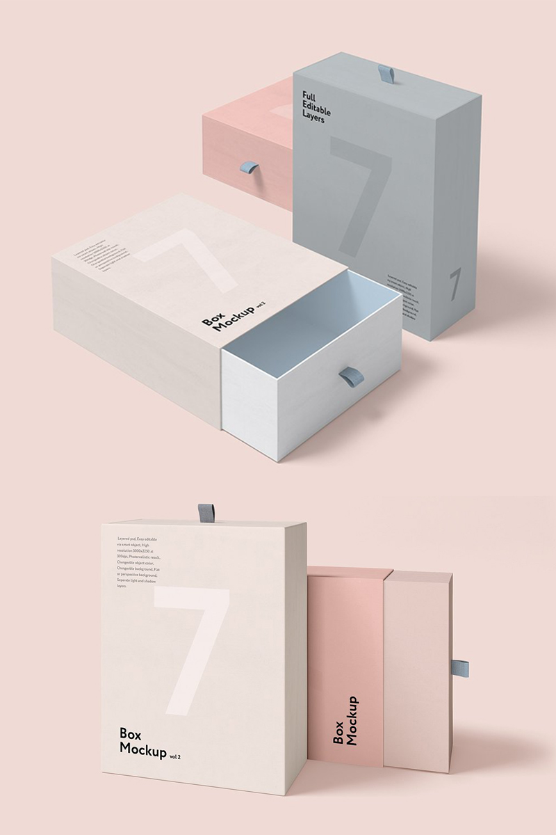 Modello Mockup del prodotto #75308 "Box Set" - screenshot