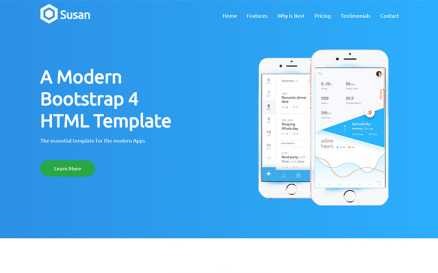 Susan - App Landing HTML5 Template Landing Page Template