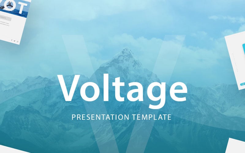 Voltage - Business Presentation PowerPoint template PowerPoint Template