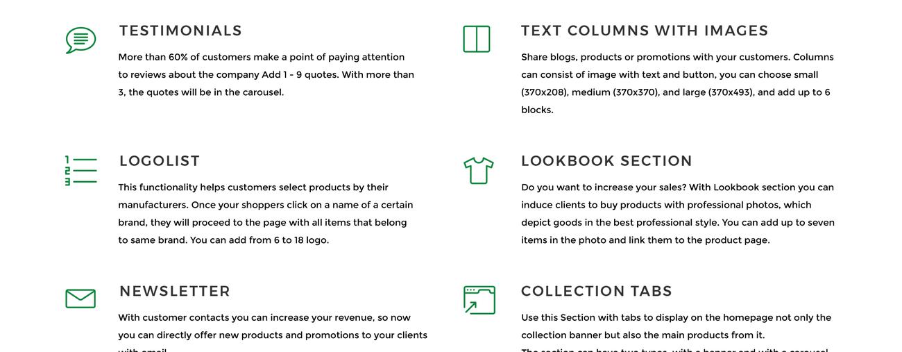 чистая современная тема bootstrap shopify