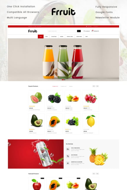 Template #75488 Grocery Food Webdesign Template - Logo template Preview