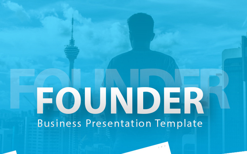 Founder - Business PowerPoint template PowerPoint Template