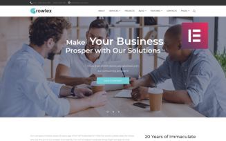 Glowlex - Consulting Services Multipurpose Clean WordPress Elementor Theme