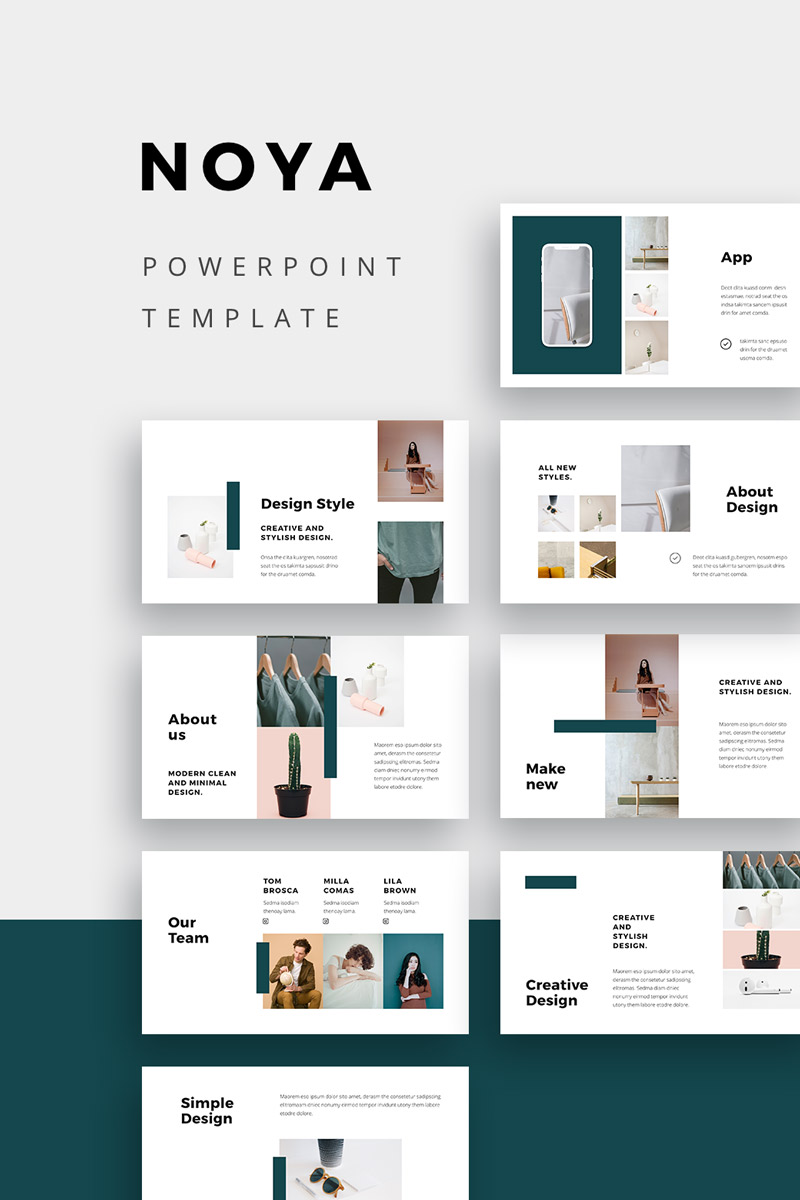 NOYA - Template PowerPoint №75406 - captura de tela