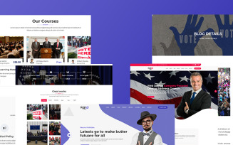 Pxeio – Political Responsive Landing Page Template