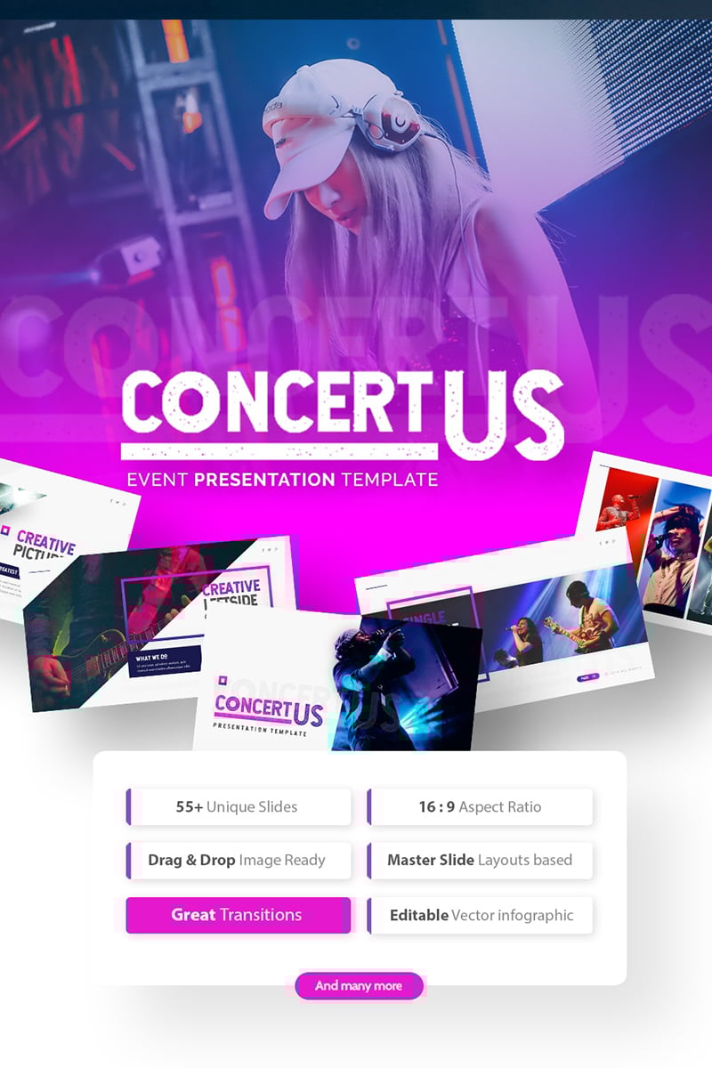 Tema PowerPoint #75492 "Concertus - Event" - screenshot