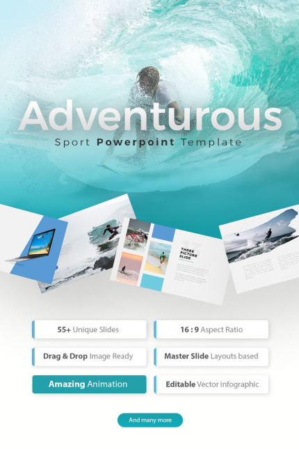 Template #75515 Surfing Presentation Webdesign Template - Logo template Preview