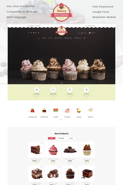 Kit Graphique #75571 Bakery Fruits Web Design - Logo template Preview
