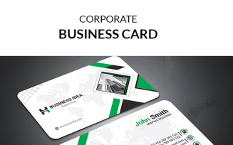 Business Idea Corporate Business Card - Corporate Identity Template