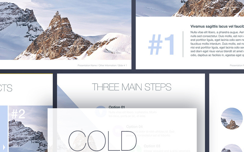 Cold Silence PowerPoint template PowerPoint Template