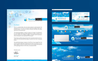 Stationery Branding for Social Media - Corporate Identity Template