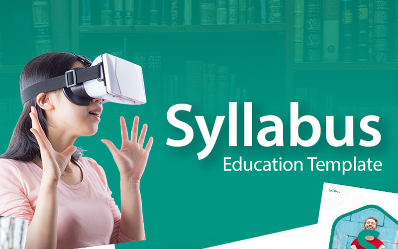 Syllabus - Education PowerPoint template PowerPoint Template
