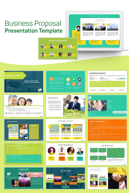 Template #75636 Proposal Slides Webdesign Template - Logo template Preview