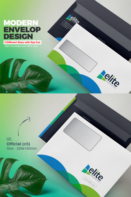 Template #75654 Corporate Envelope Webdesign Template - Logo template Preview