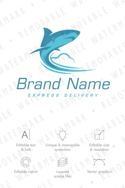 Kit Graphique #75663 Shark Fish Divers Modles Web - Logo template Preview