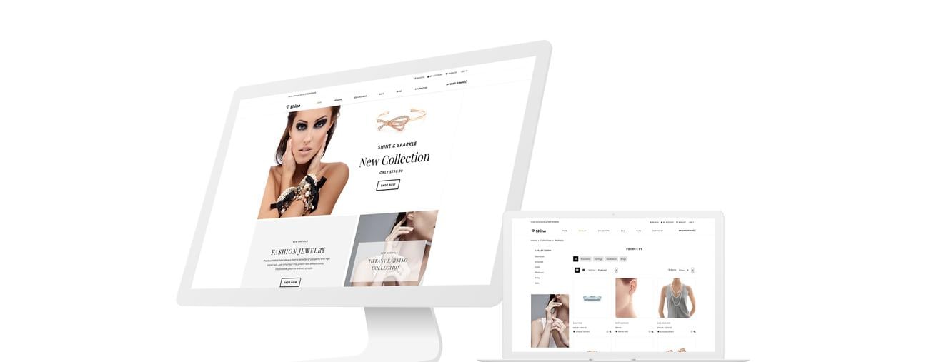 Shine & Sparkle - Jewelry Store Clean Shopify Theme #75670