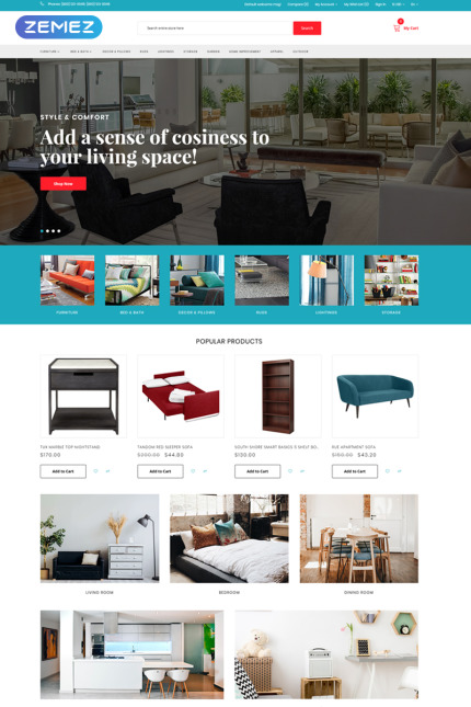 Template #75671 Furniture Opencart Webdesign Template - Logo template Preview