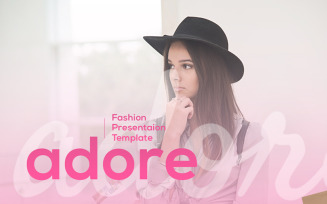 Adore Fashion Presentation PowerPoint template
