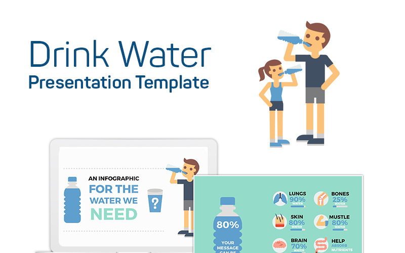 Drink Water PowerPoint template PowerPoint Template