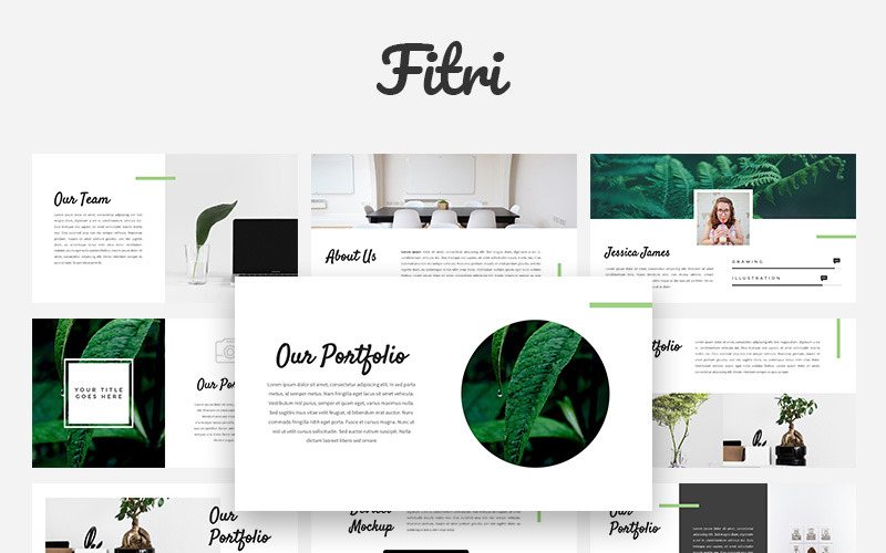 Fitri - Creative PowerPoint template PowerPoint Template