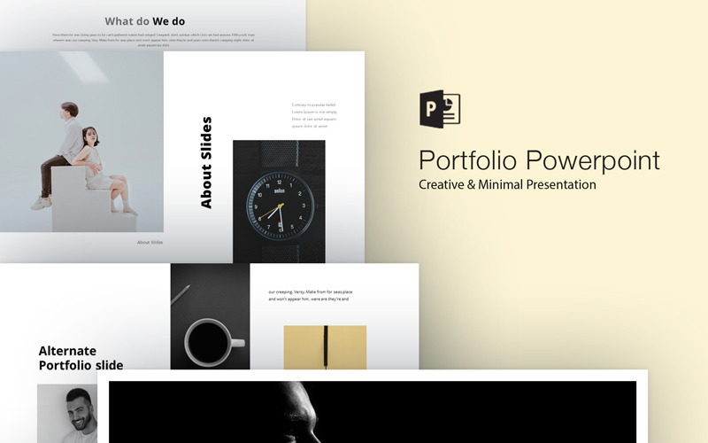 Portfolio - PowerPoint template PowerPoint Template