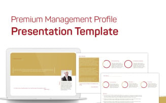 Premium Management Profile PowerPoint template