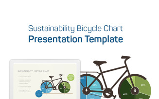 Sustainability Bicycle Chart PowerPoint template