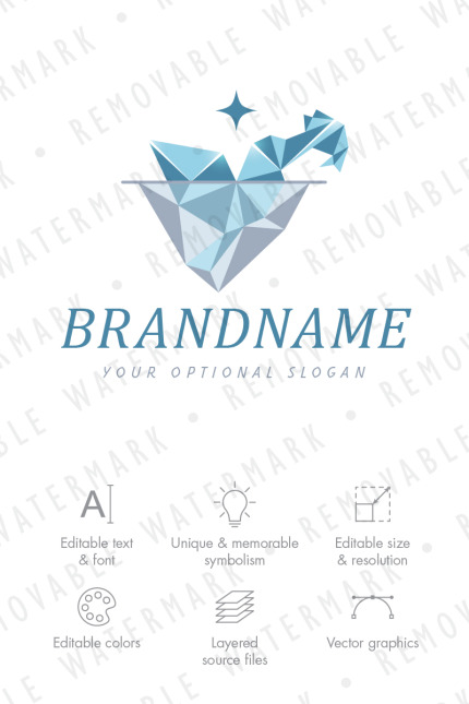 Template #75764 Bird Iceberg Webdesign Template - Logo template Preview