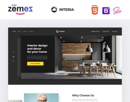 Interia - Design One Page Creative HTML Landing Page Template