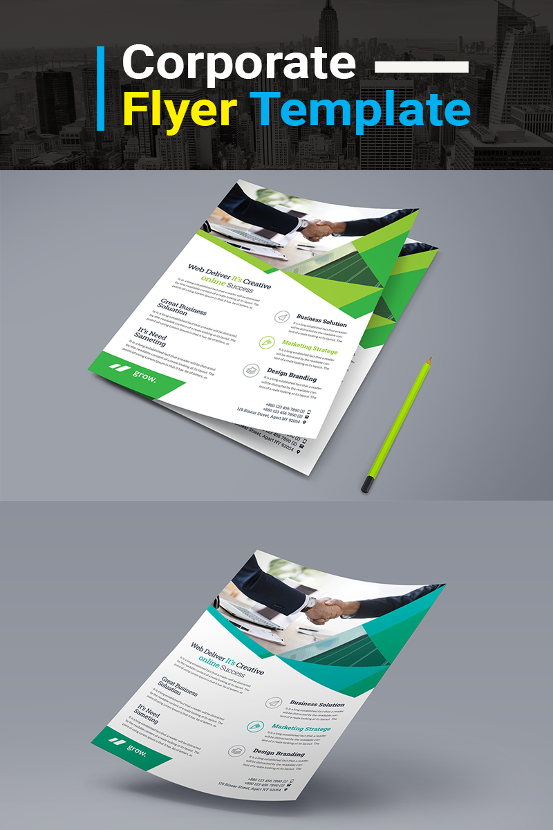 Online Success Business Flyer - Corporate Identity Template