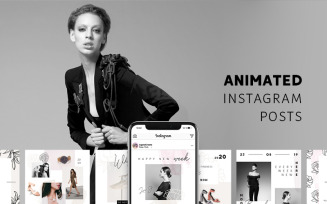 ANIMATED Instagram Posts – Pure Social Media Template