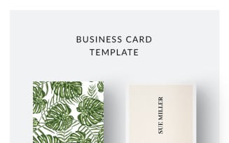 Botanical Business Card - Corporate Identity Template