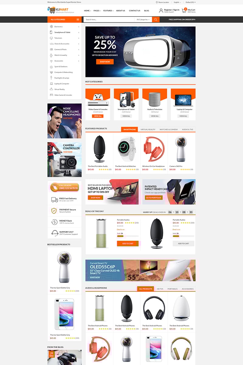 Kumartket WooCommerce Theme