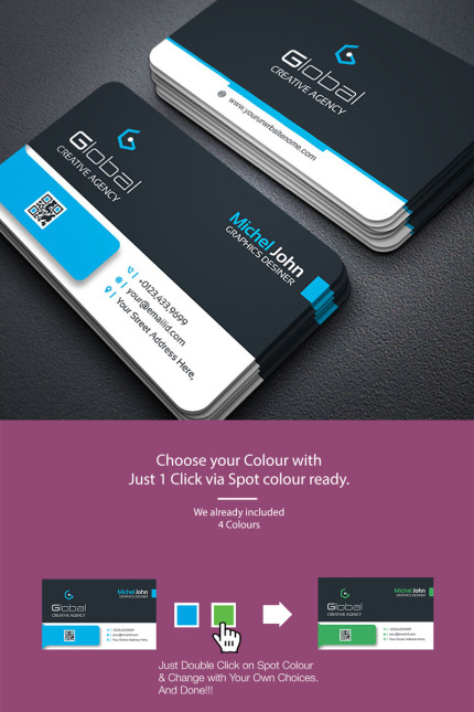 Template #75802 Card Template Webdesign Template - Logo template Preview