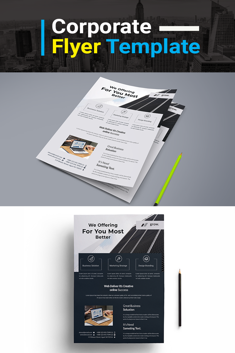 Service and Offer Business Flyer - Corporate Identity Template